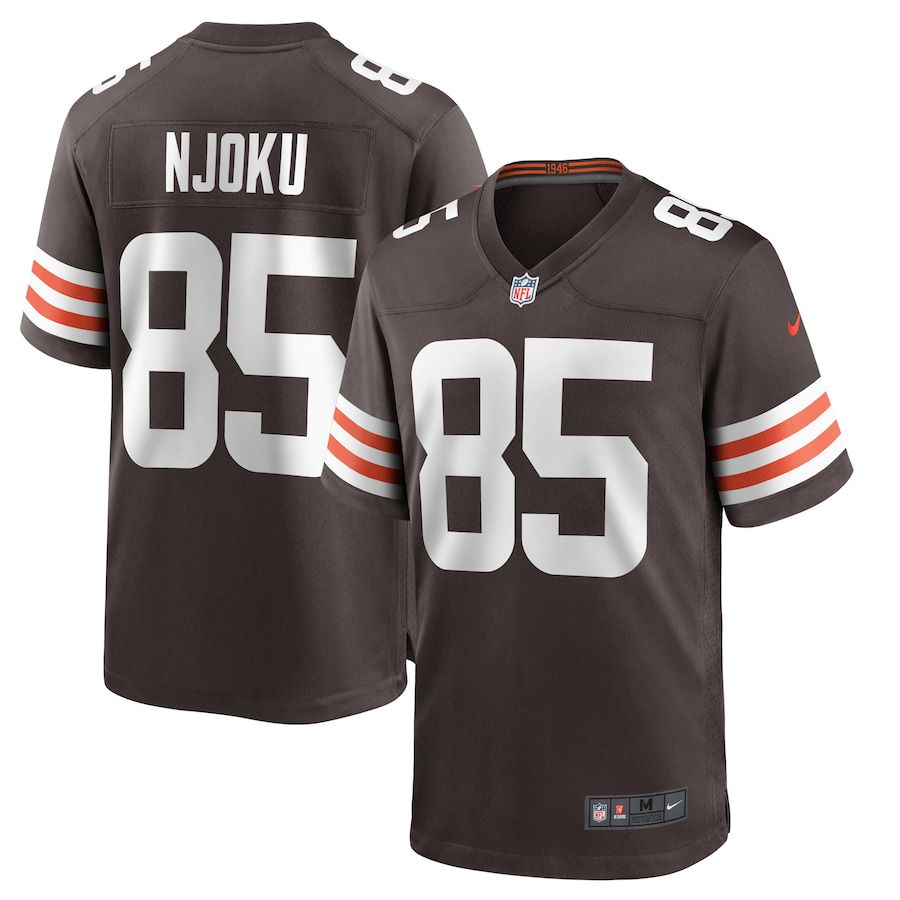 Men Cleveland Browns #85 David Njoku Nike Brown Player Game NFL Jersey